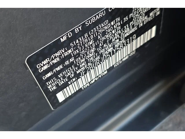 New 2026 MAGNETITE GRAY METALLIC Subaru Touring XT image 56