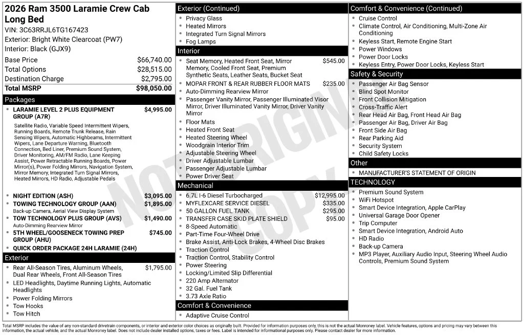 2026 RAM 3500 Laramie - Photo 7