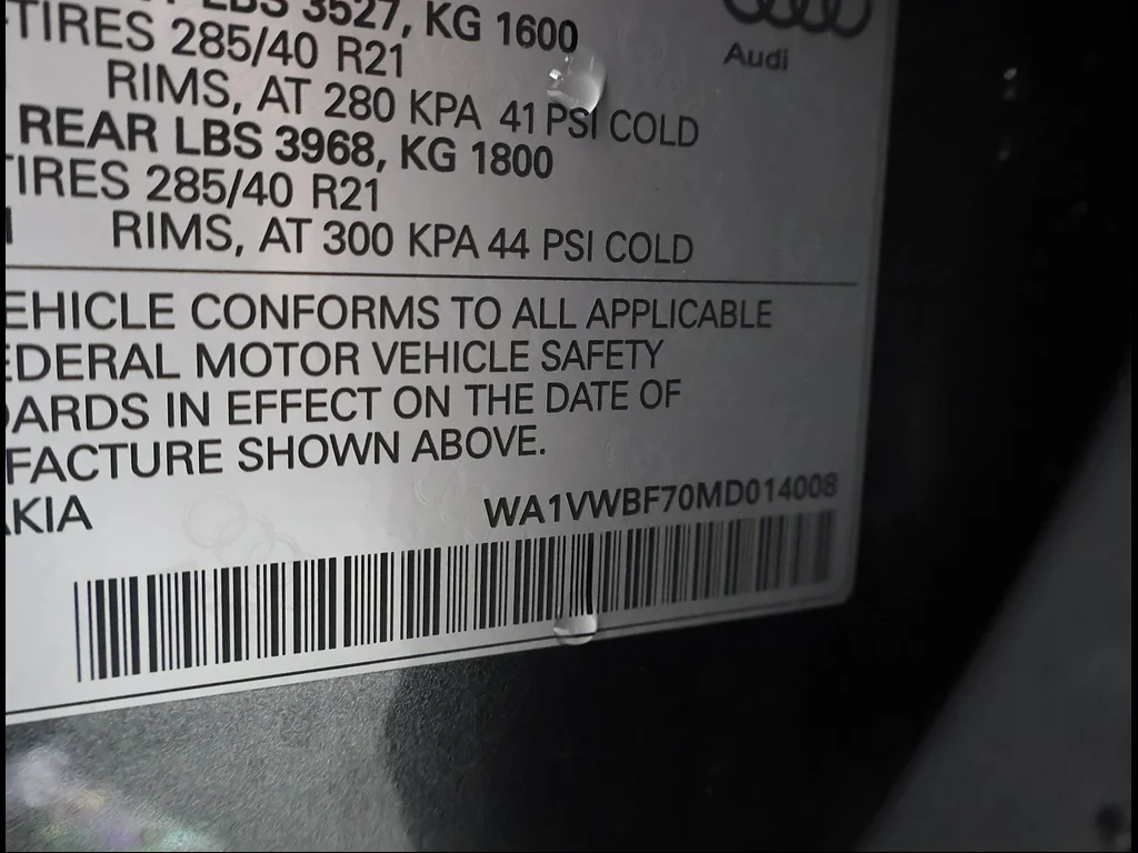 Used 2021 Daytona Gray Pearl Effect Audi 4.0T quattro Prestige image 13