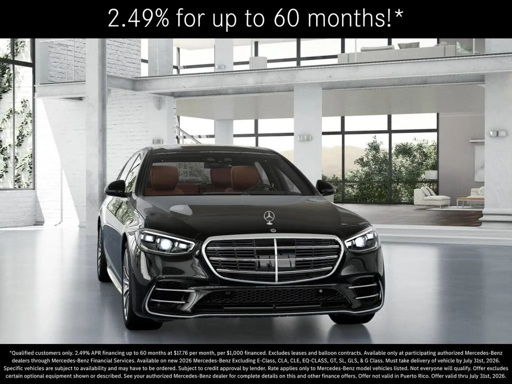 New 2026 Obsidian Black Metallic Mercedes-Benz S 580 image 50