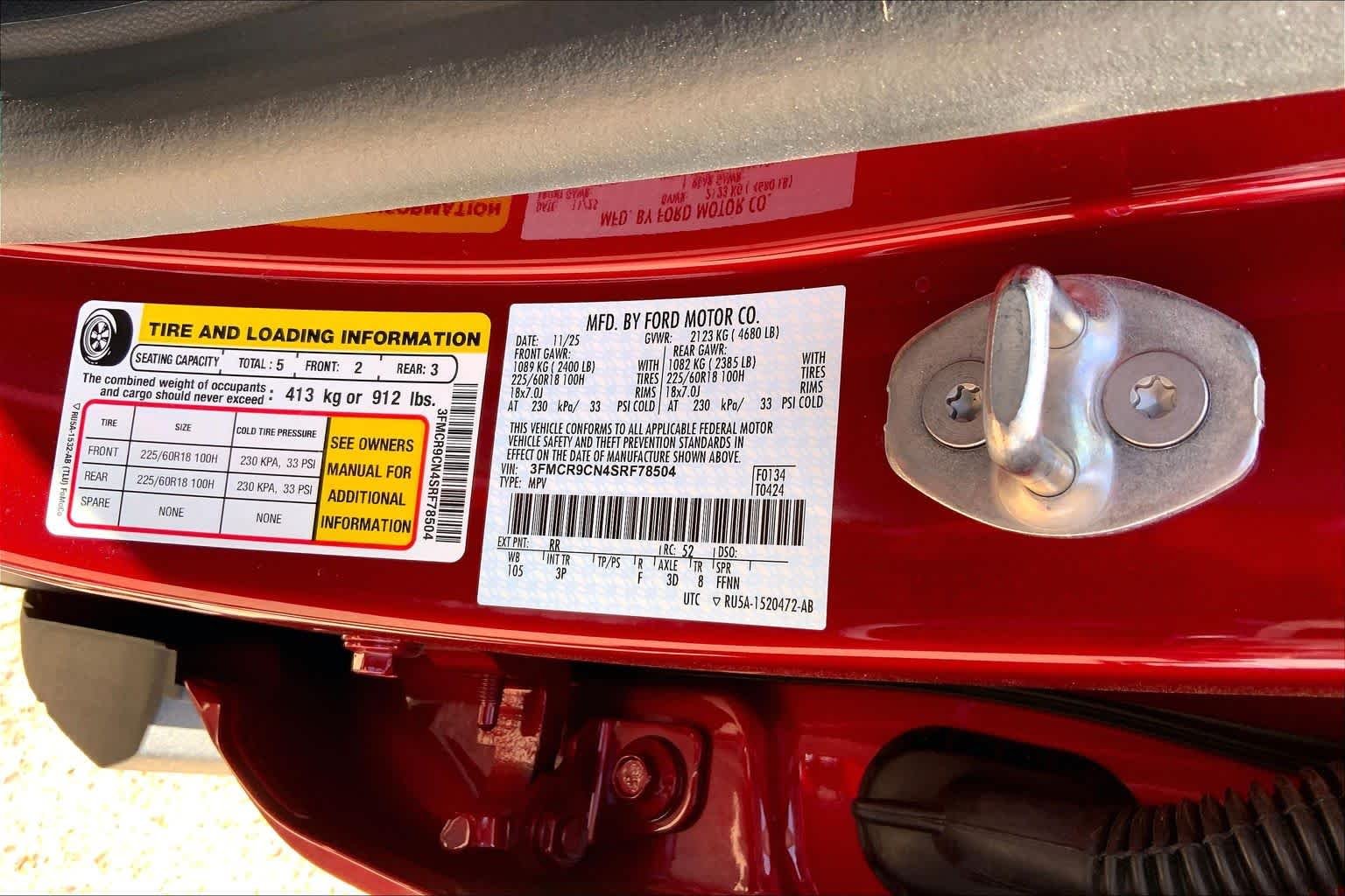 New 2025 Ruby Red Metallic Tinted Clearcoat Ford Outer Banks® image 19