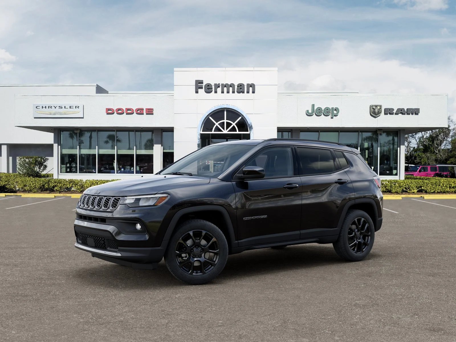 New 2026 Diamond Black Crystal Pearl-Coat Exterior Paint Jeep Latitude image 33