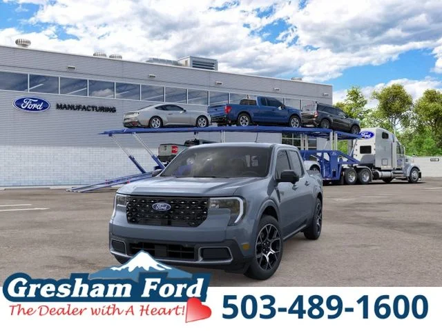 New 2026 Azure Gray Metallic Tri-Coat Ford Lariat image 2