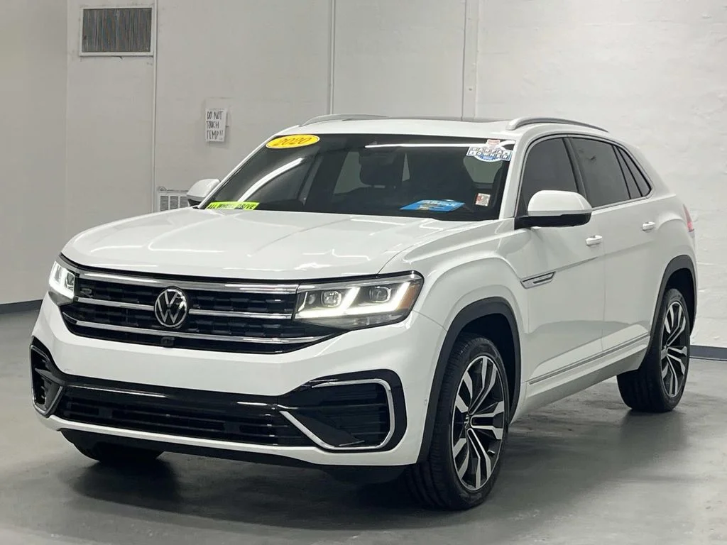Used 2020 Pure White Volkswagen 3.6L V6 SEL Premium R-Line AWD 1 Owner image 4