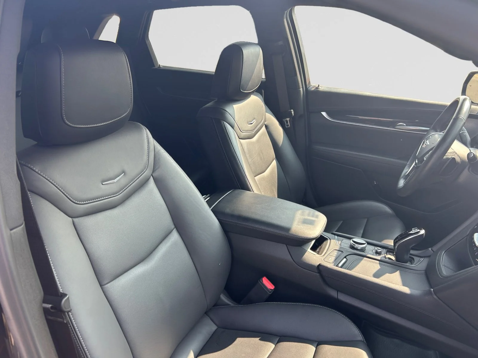 Certified Used 2025 STELLAR BLACK METALLIC Cadillac AWD Premium Luxury Leather Sunroof Nav image 12