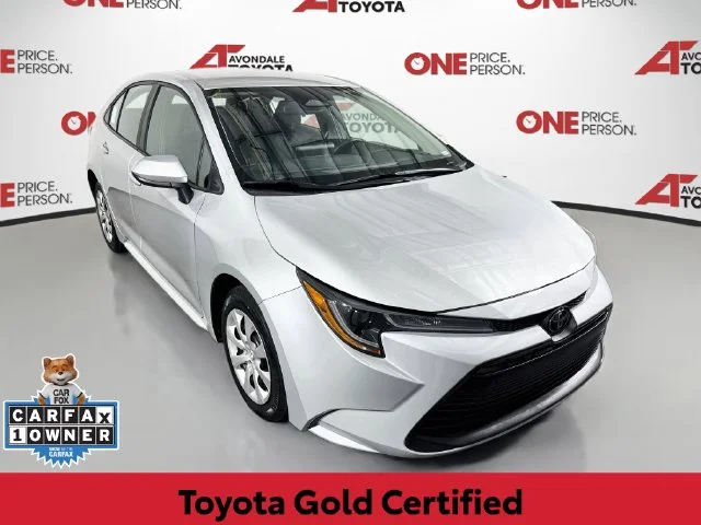 Certified Used 2024 Silver Toyota LE image 1