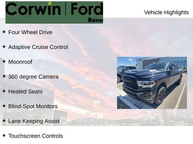 Used 2024 Diamond Black Ram Laramie image 8