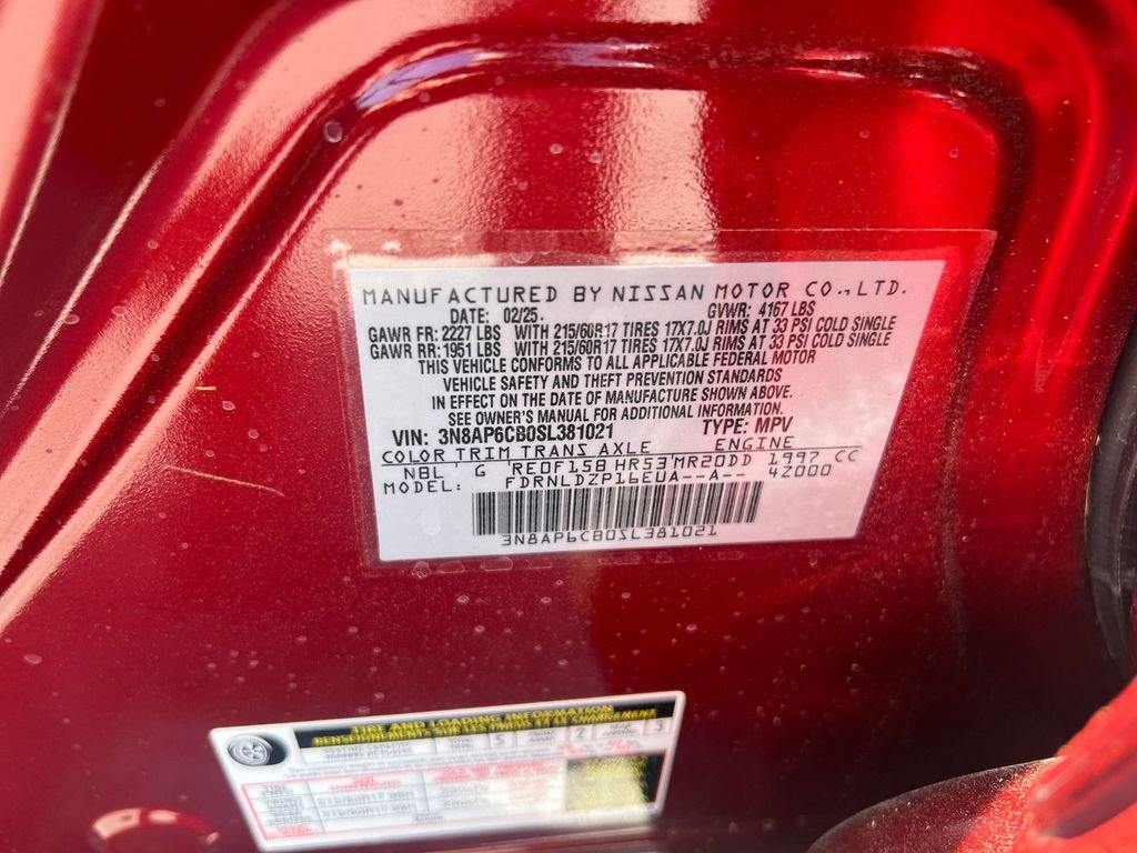 Certified Used 2025 Red Nissan SV image 30