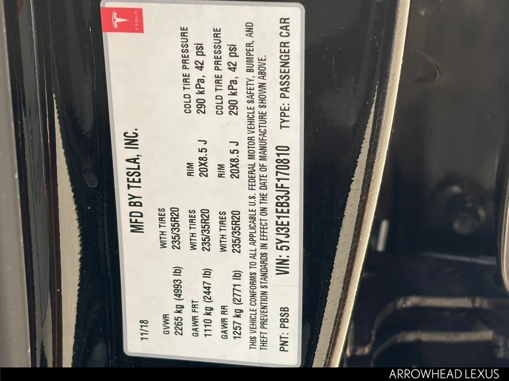 Used 2018 Black Tesla Long Range image 32