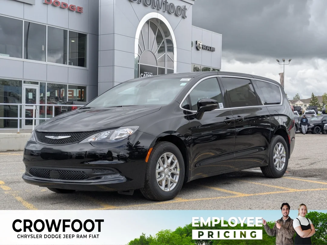 New 2026 Black Chrysler SXT - - FWD - Stow n Go Seats - Power Sliding Doors - Heated Seats - Adaptive Cruise & More! image 1
