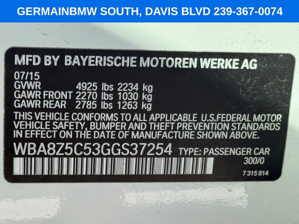 Used 2016 Alpine White BMW 328i xDrive Gran Turismo image 27