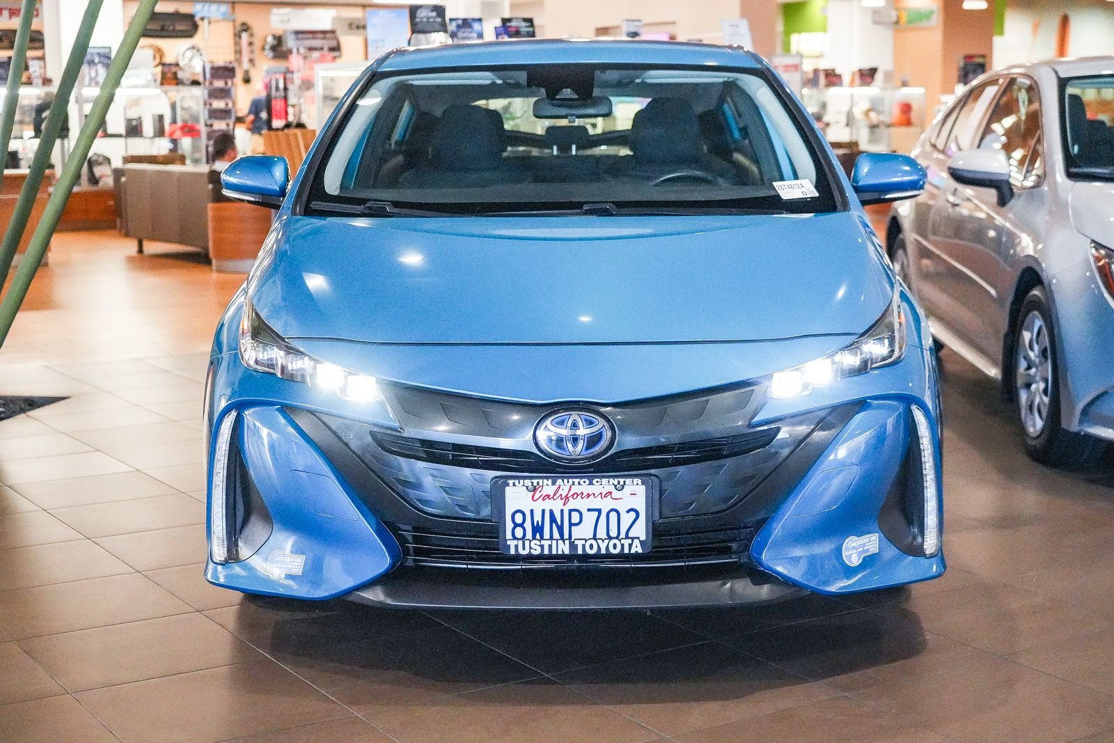 Certified Used 2021 Blue Toyota LE image 4
