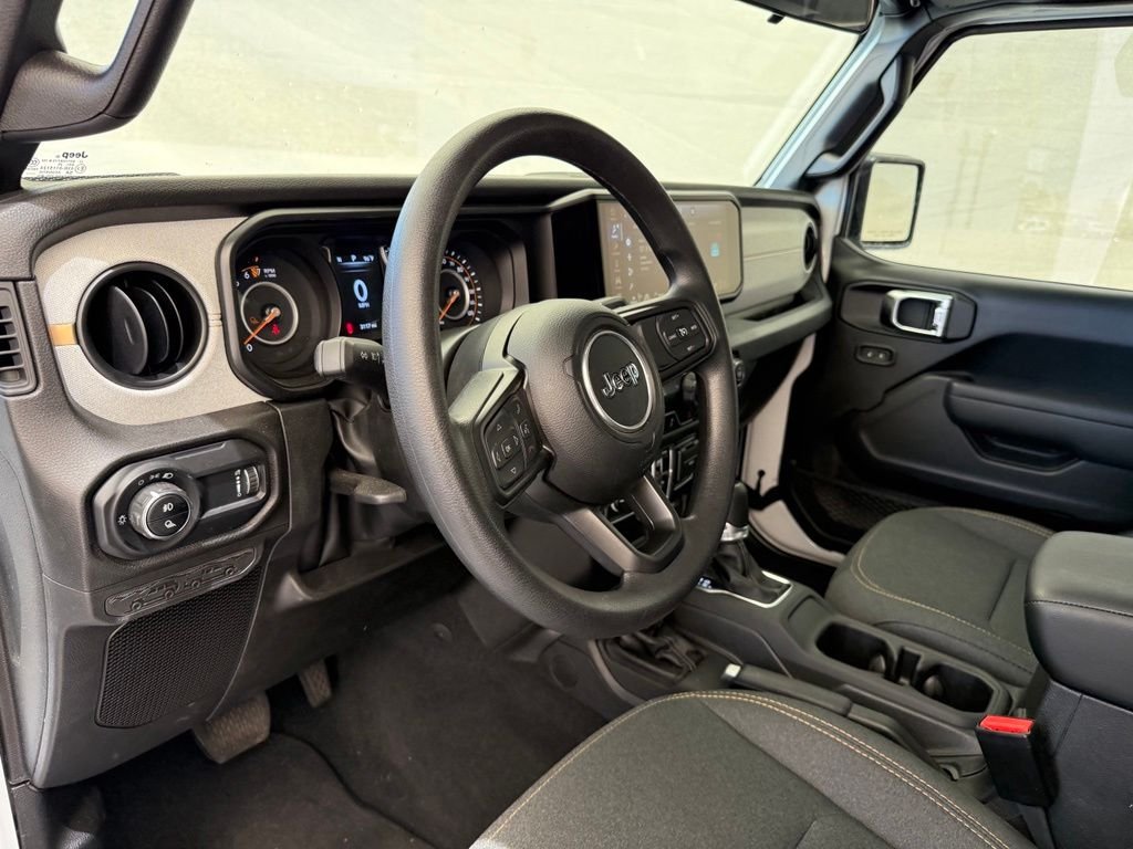 Used 2025 Bright White Clearcoat Jeep Sport image 13