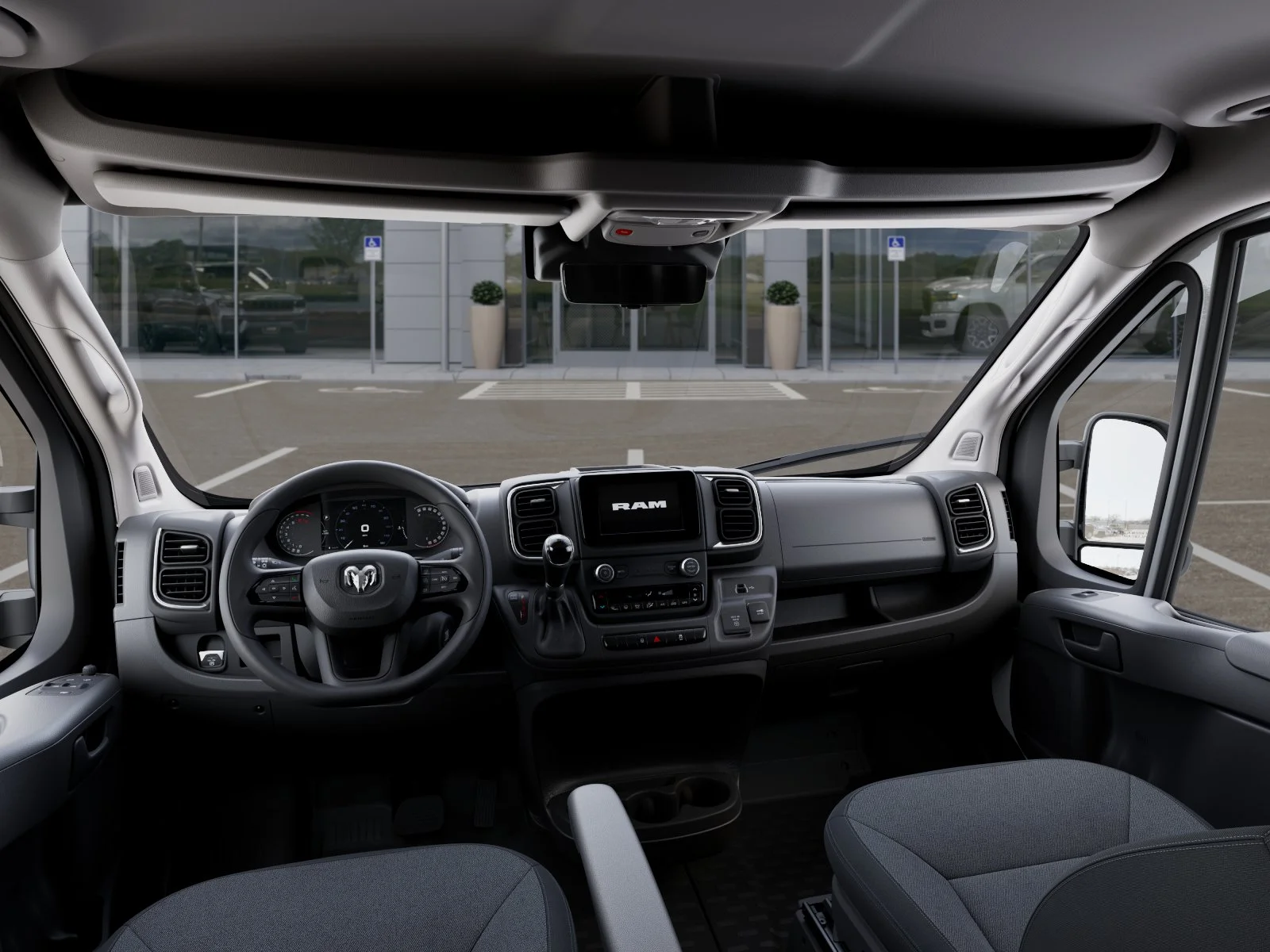 New 2025 Bright White Clearcoat RAM High Roof image 42