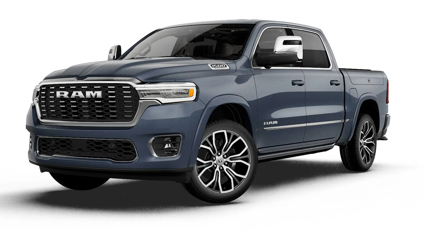 New 2027 Forged Blue Metallic Exterior Paint RAM Tungsten image 13