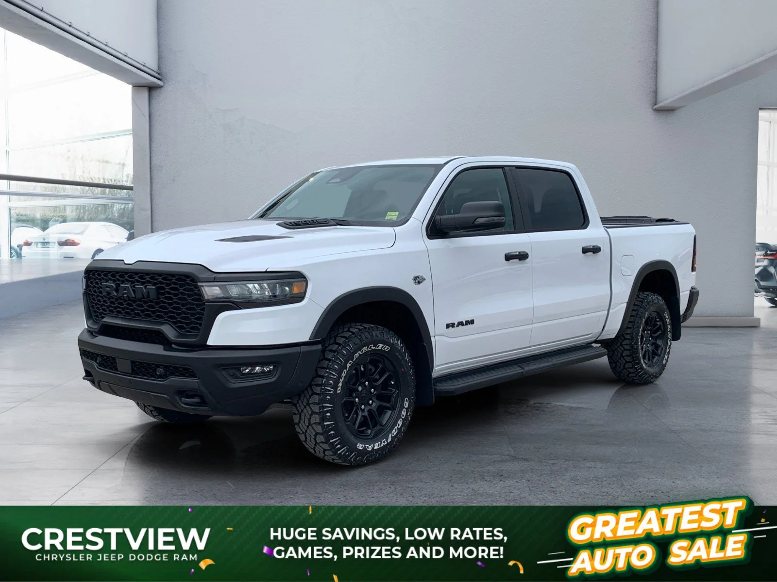 New 2026 Bright White Ram Rebel image 1