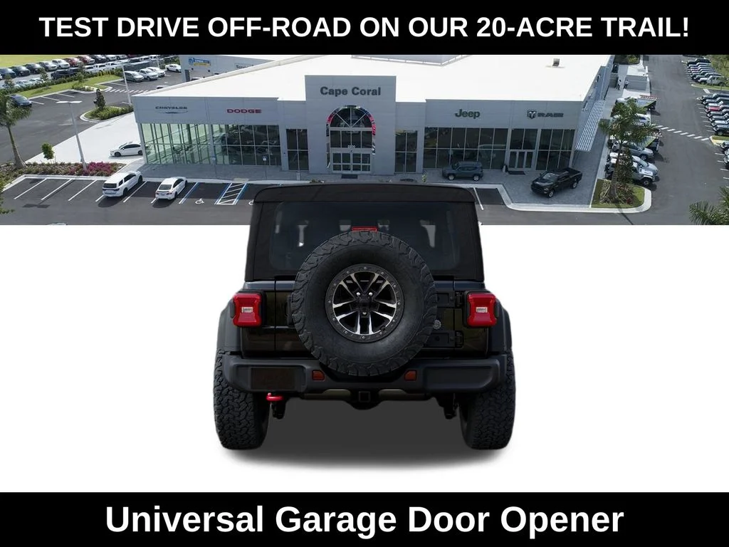 New 2026 Black Clear-Coat Exterior Paint Jeep Rubicon image 7