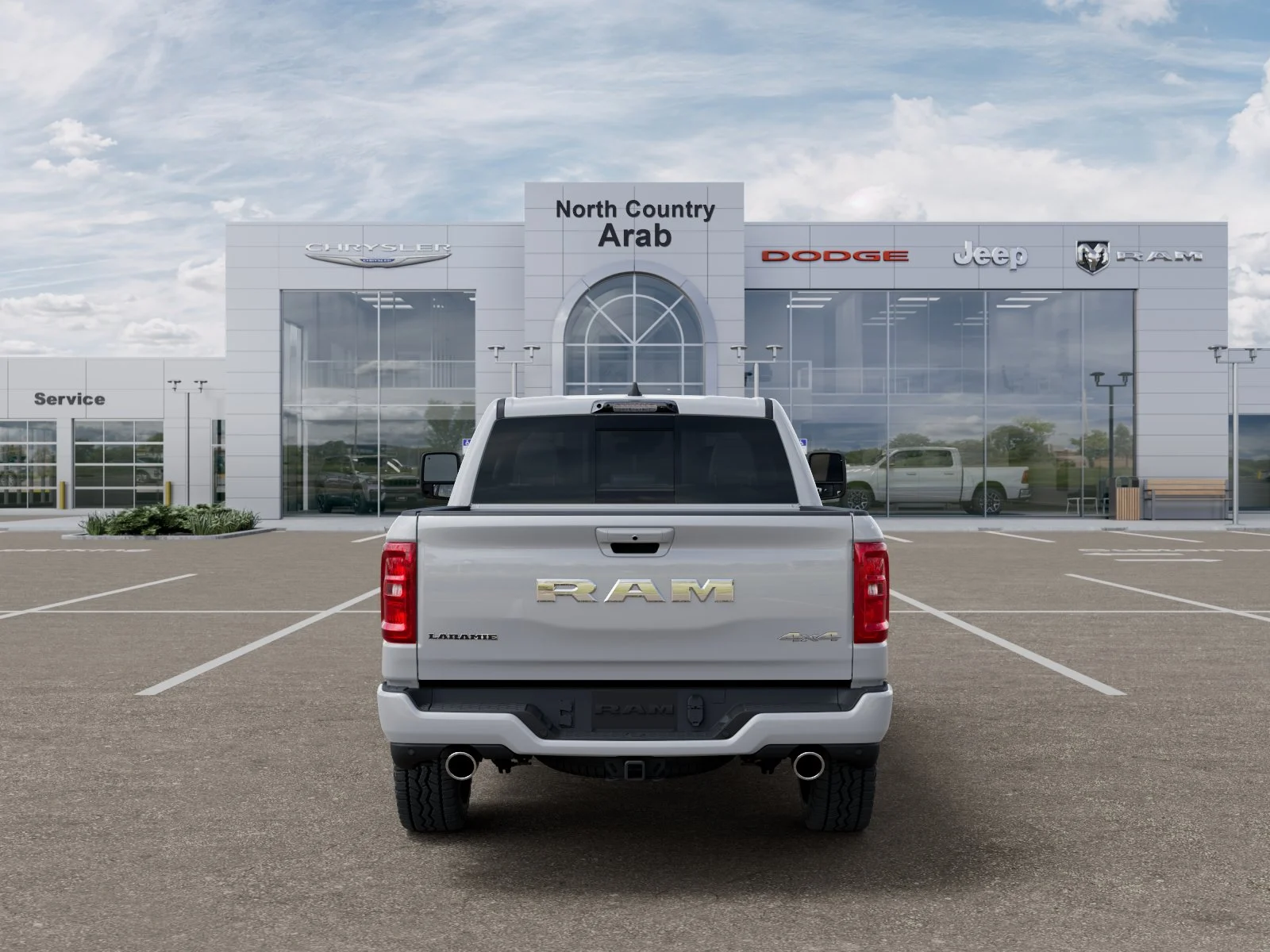 New 2026 Bright White Clear-Coat Exterior Paint RAM Laramie image 33