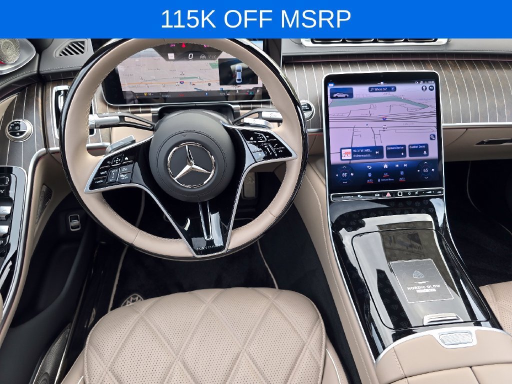 New 2025 MANUFAKTUR Moonlight White Metallic Mercedes-Benz Maybach S 680 image 79