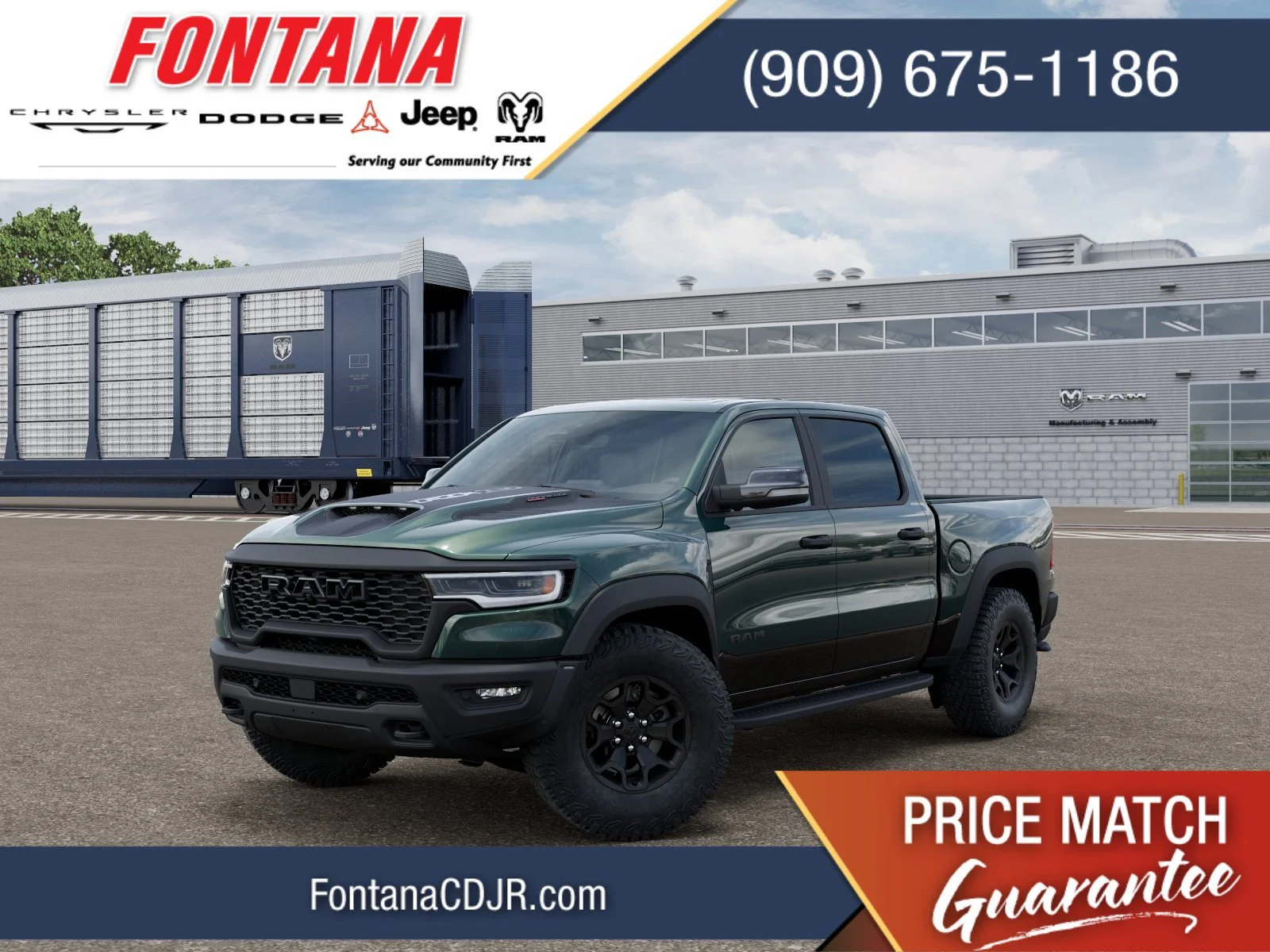 New 2026 Serrano-Green Metallic Exterior Paint RAM RHO image 1