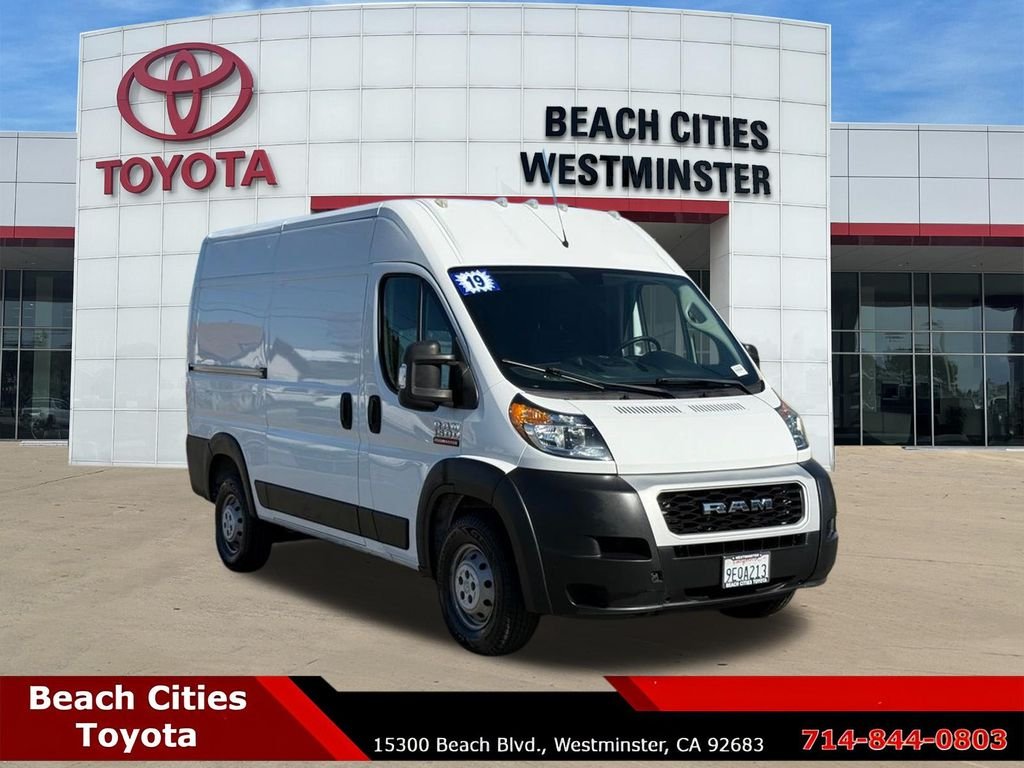 Used 2019 RAM ProMaster Cargo Van Base with VIN 3C6TRVBG3KE554032 for sale in Westminster, CA