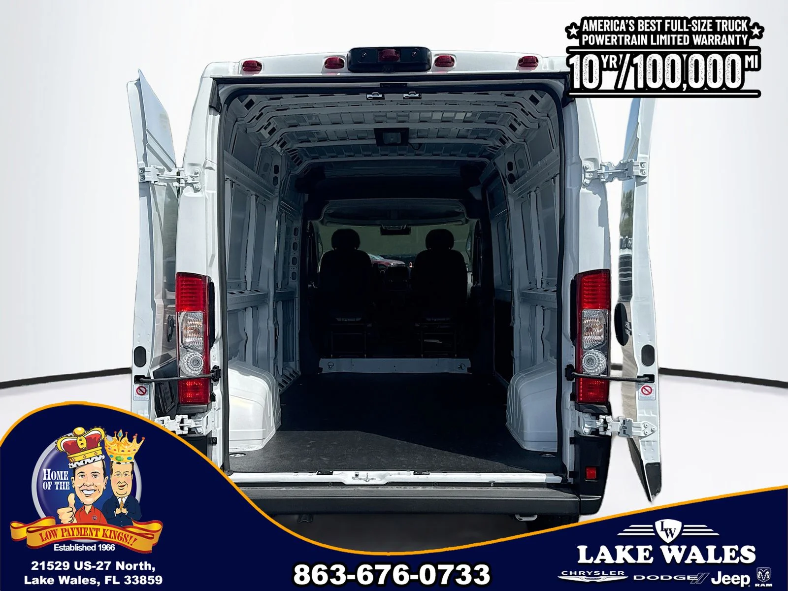 New 2026 Bright White Clearcoat RAM High Roof image 21