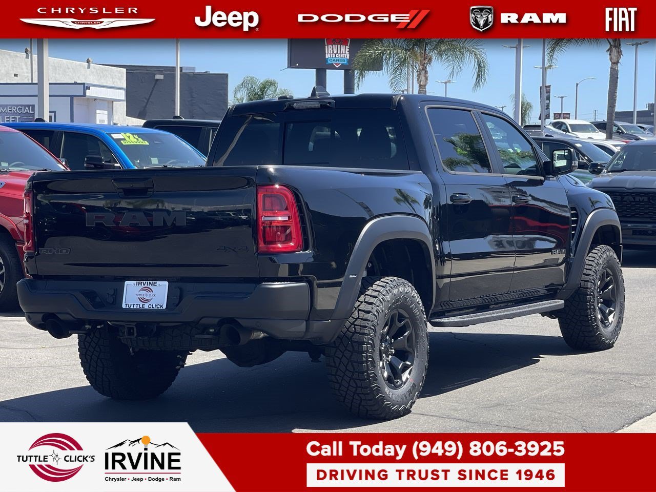 New 2026 Diamond Black Crystal Pearl-Coat Exterior Paint RAM RHO image 6