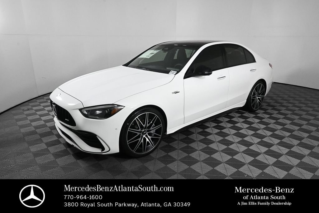 New 2026 Polar White Mercedes-Benz AMG® C 43 4MATIC® Sedan image 1