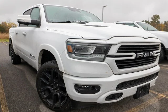 Used 2022 Bright White Clearcoat Ram Laramie image 1