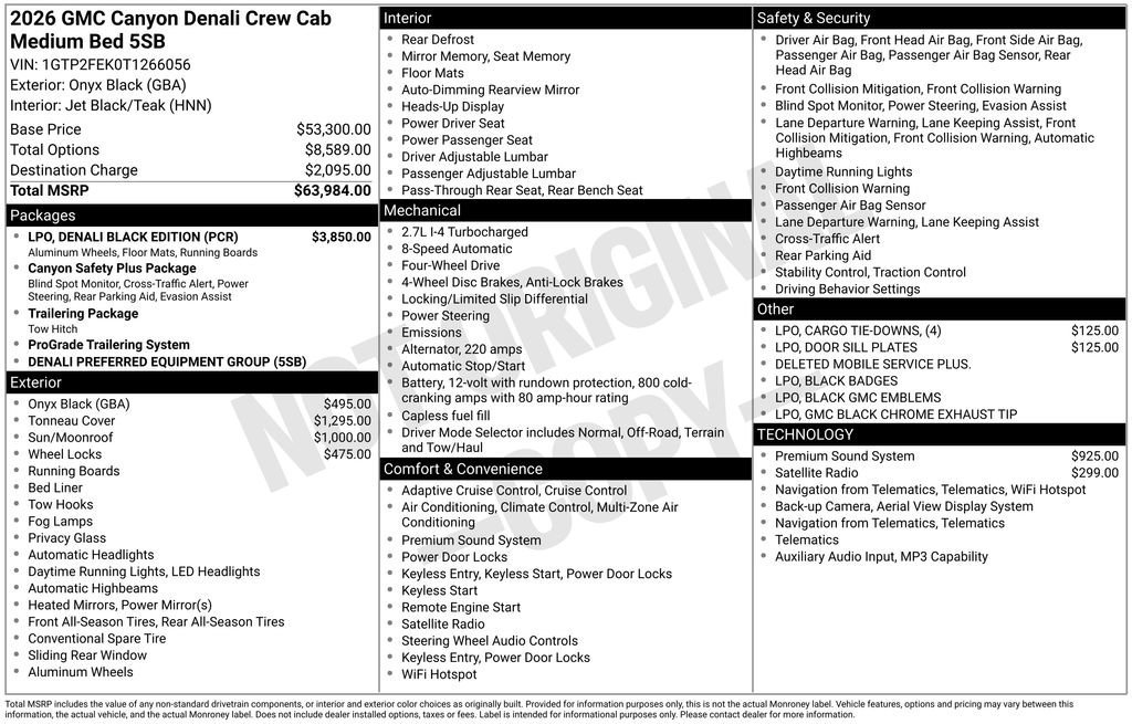 2026 GMC Canyon's photo
