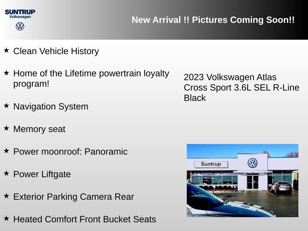Used 2023 Black Volkswagen 3.6L V6 SEL R-Line image 3
