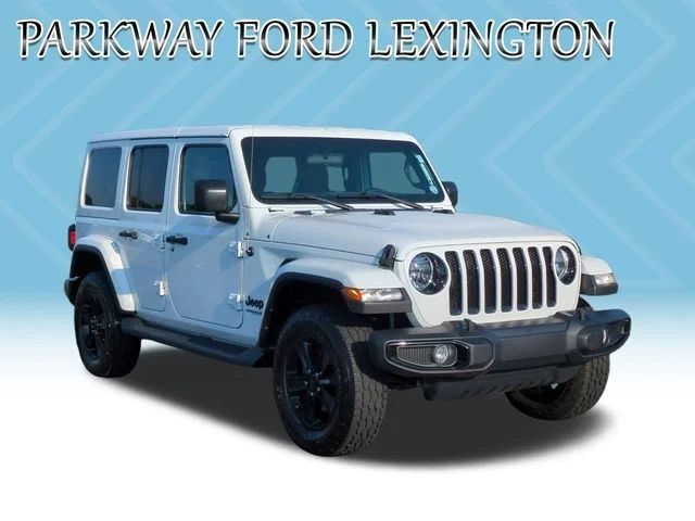 Used 2021 White Jeep Unlimited Sahara Altitude image 7