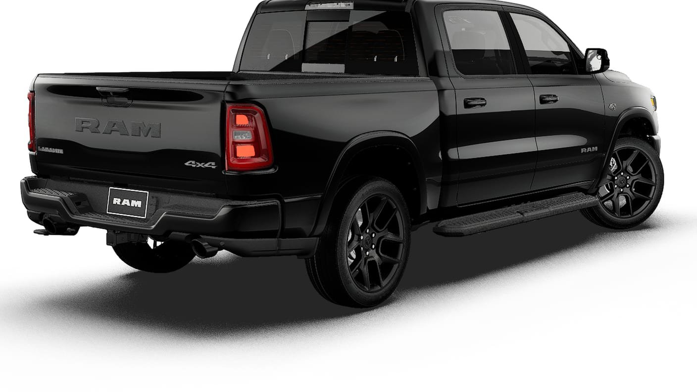 New 2027 Diamond Black Crystal Pearl-Coat Exterior Paint RAM Laramie image 14