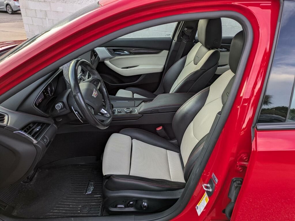 Used 2021 Velocity Red Cadillac Sport image 2