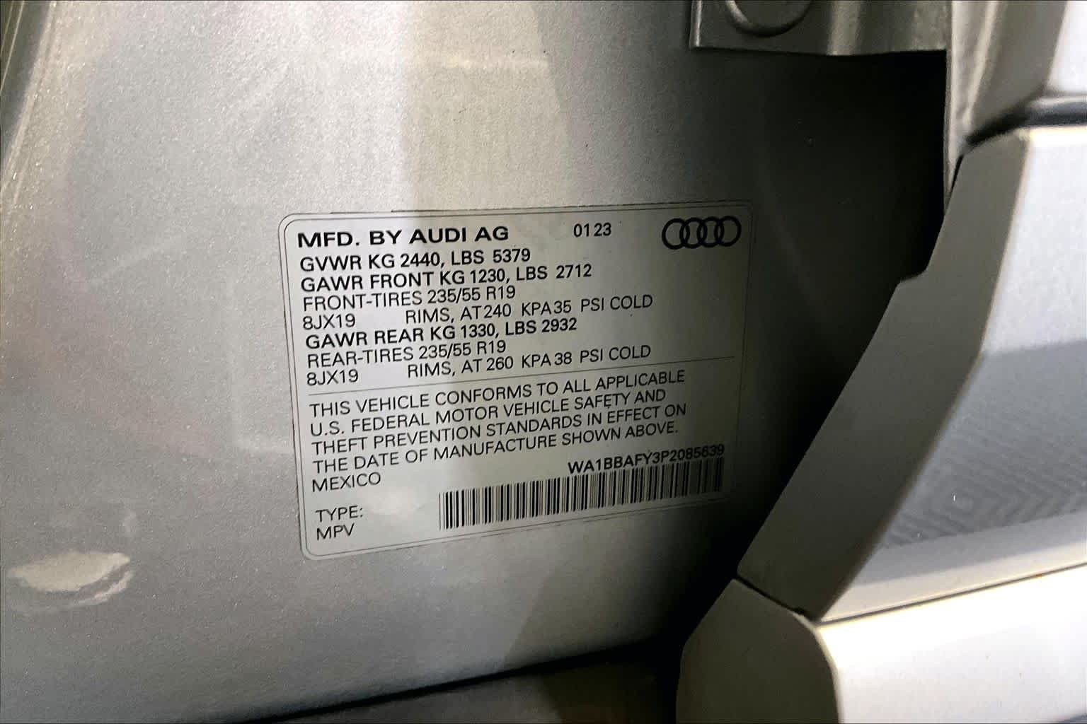 Used 2023 Florett Silver Metallic Audi Premium Plus image 34