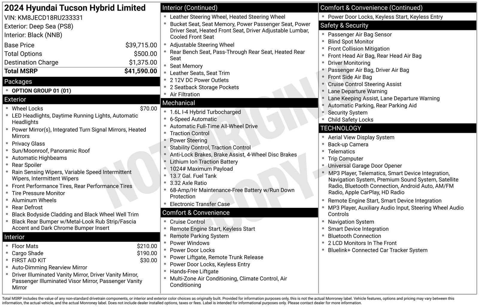 Used 2024 Blue Hyundai Limited image 10
