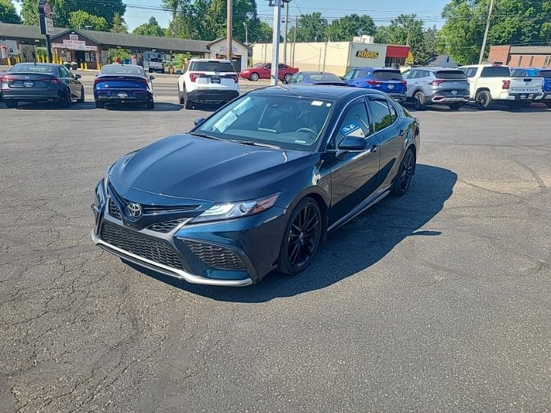 Used 2021 Blue Toyota XSE image 2