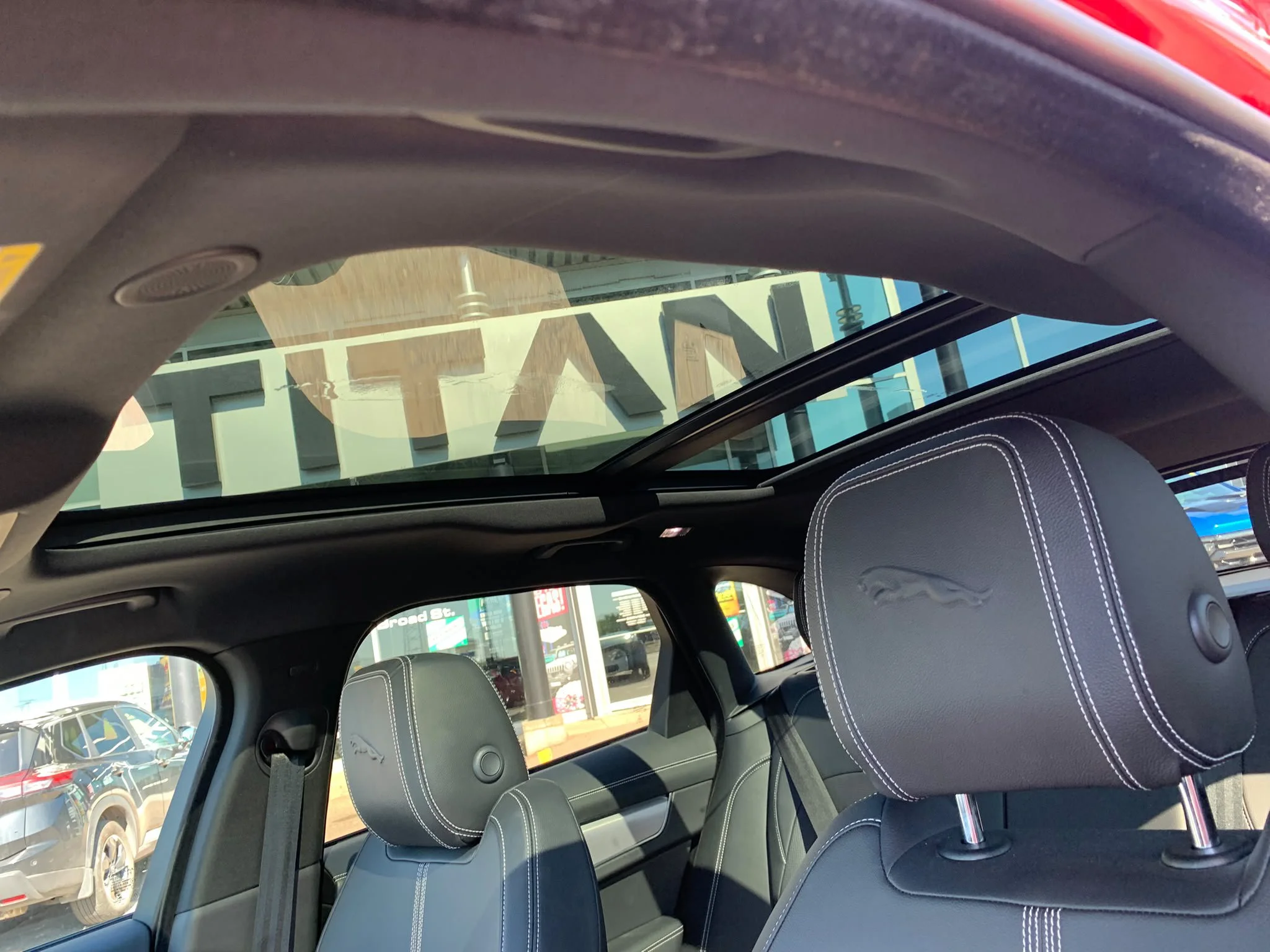 Certified Used 2023 Firenze Red Metallic Jaguar P250 R-Dynamic S AWD*Adaptive Cruise | Nav | Htd Leather | Pano Roof | Htd Wheel | Meridian Sound image 7