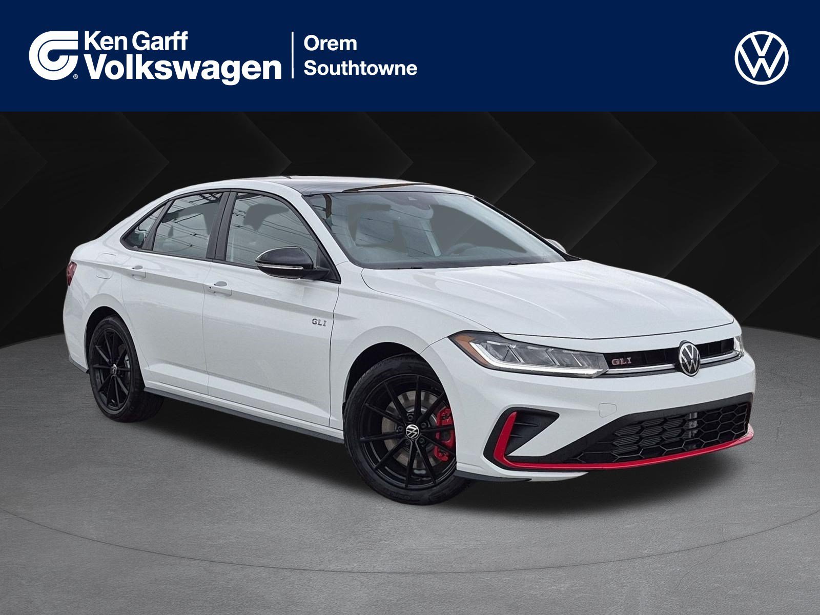 New 2026 Pure White w/Deep Blk Rf Volkswagen Autobahn image 1