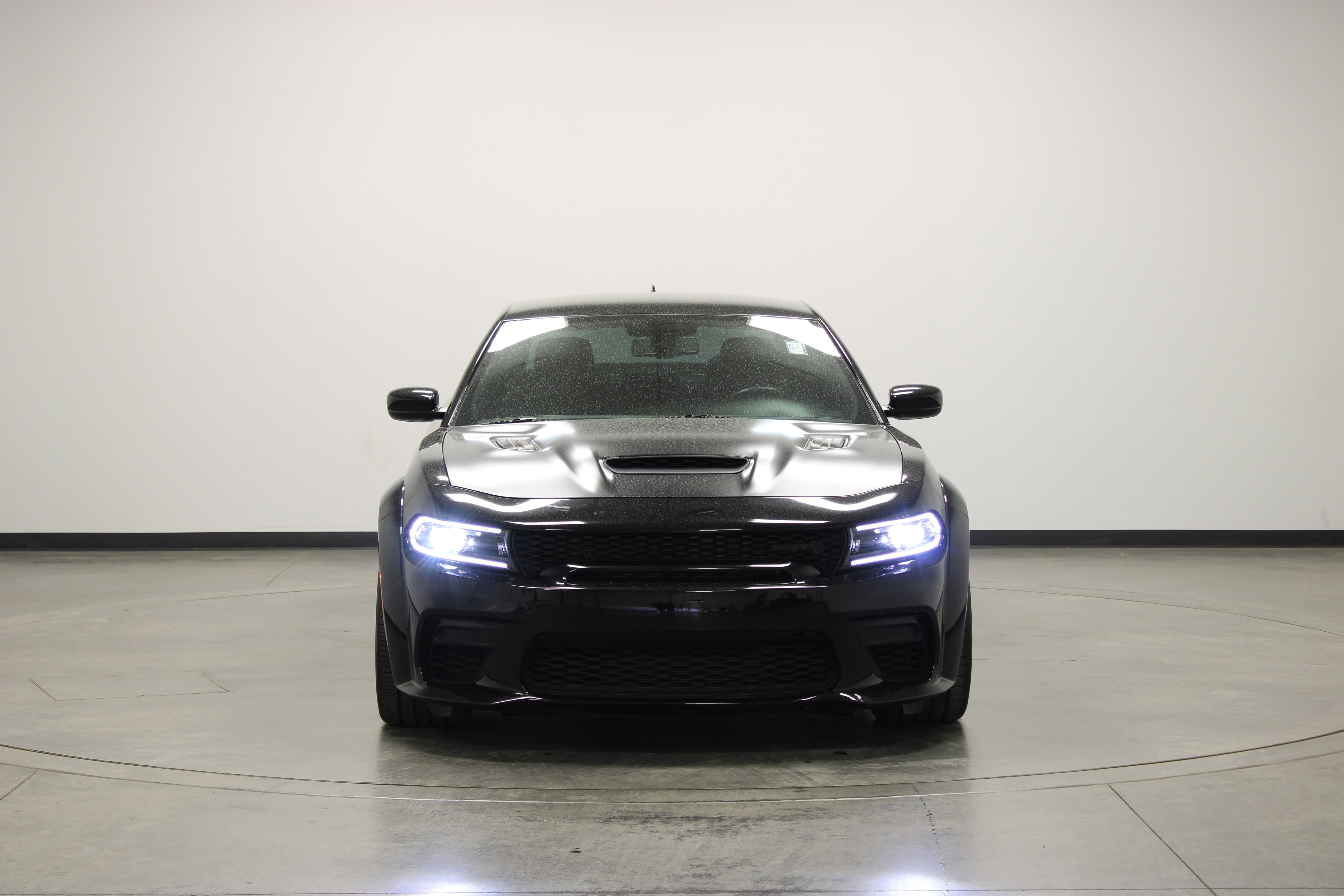 Used 2023 Pitch Black Clearcoat Dodge SRT Hellcat Widebody image 3