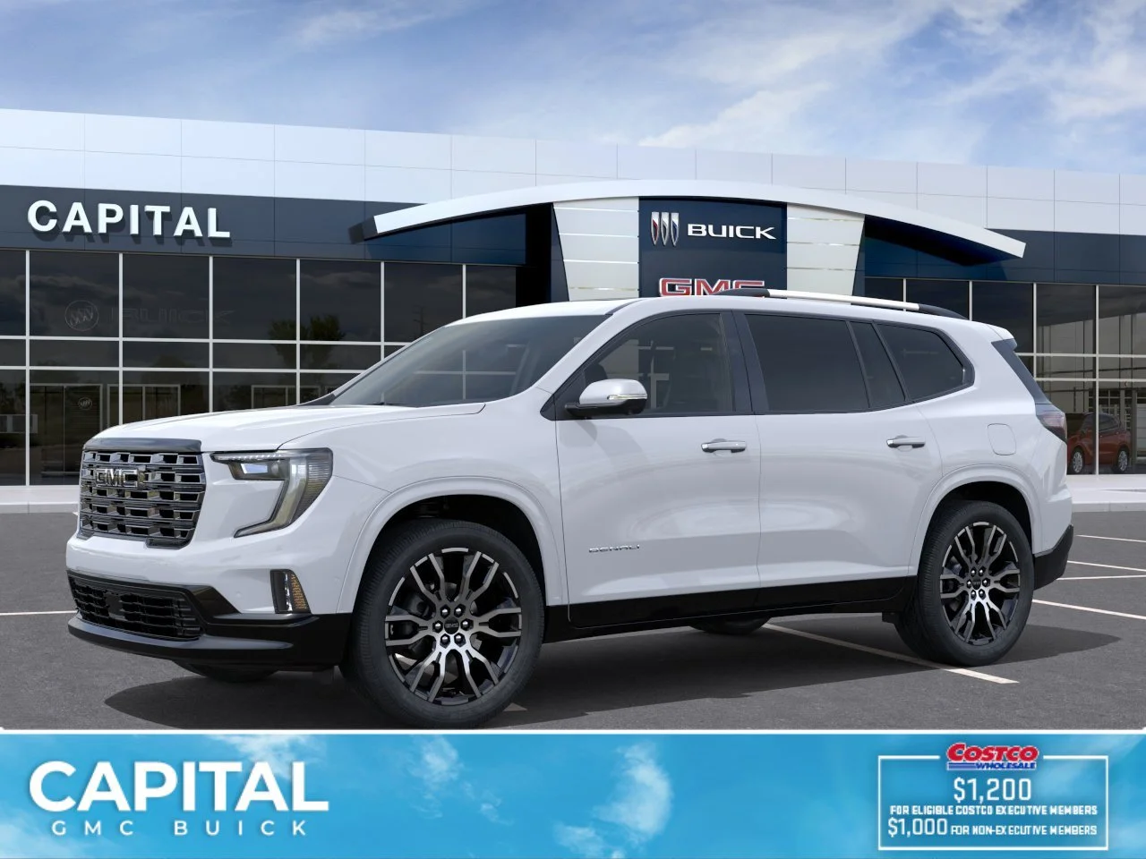 New 2026 GLACIER WHITE TRICOAT GMC Denali Ultimate image 3