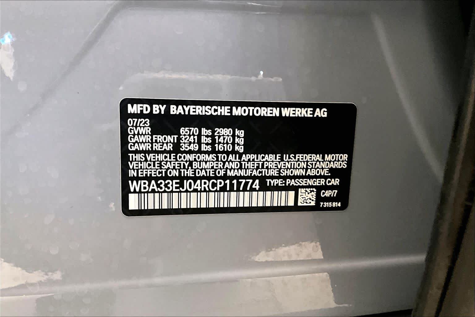 Used 2024 Brooklyn Grey Metallic BMW 760i xDrive image 31
