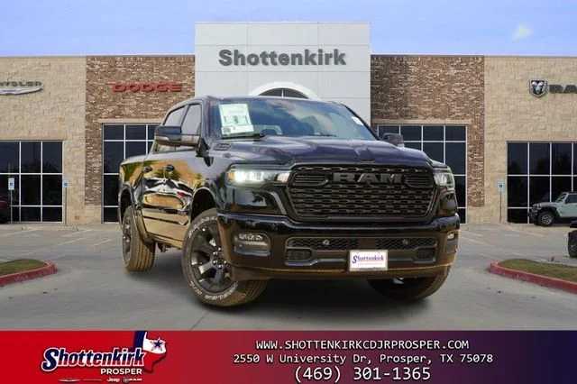 New 2026 Diamond Black Crystal Pearl-Coat Exterior Paint RAM Big Horn/Lone Star image 1