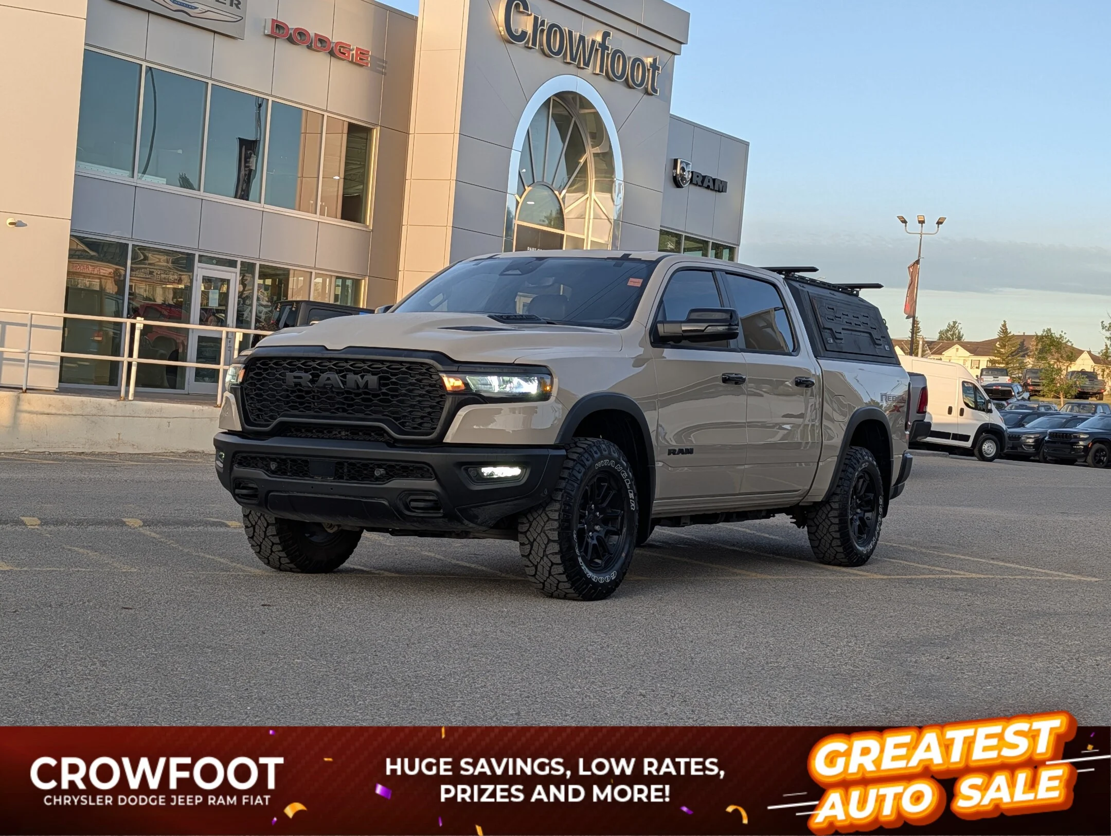 Certified Used 2025 mojave sand RAM Rebel X 10Th Anniversary - Premium Leather - - Rebel 4x4 Crew Cab 57 Box image 1