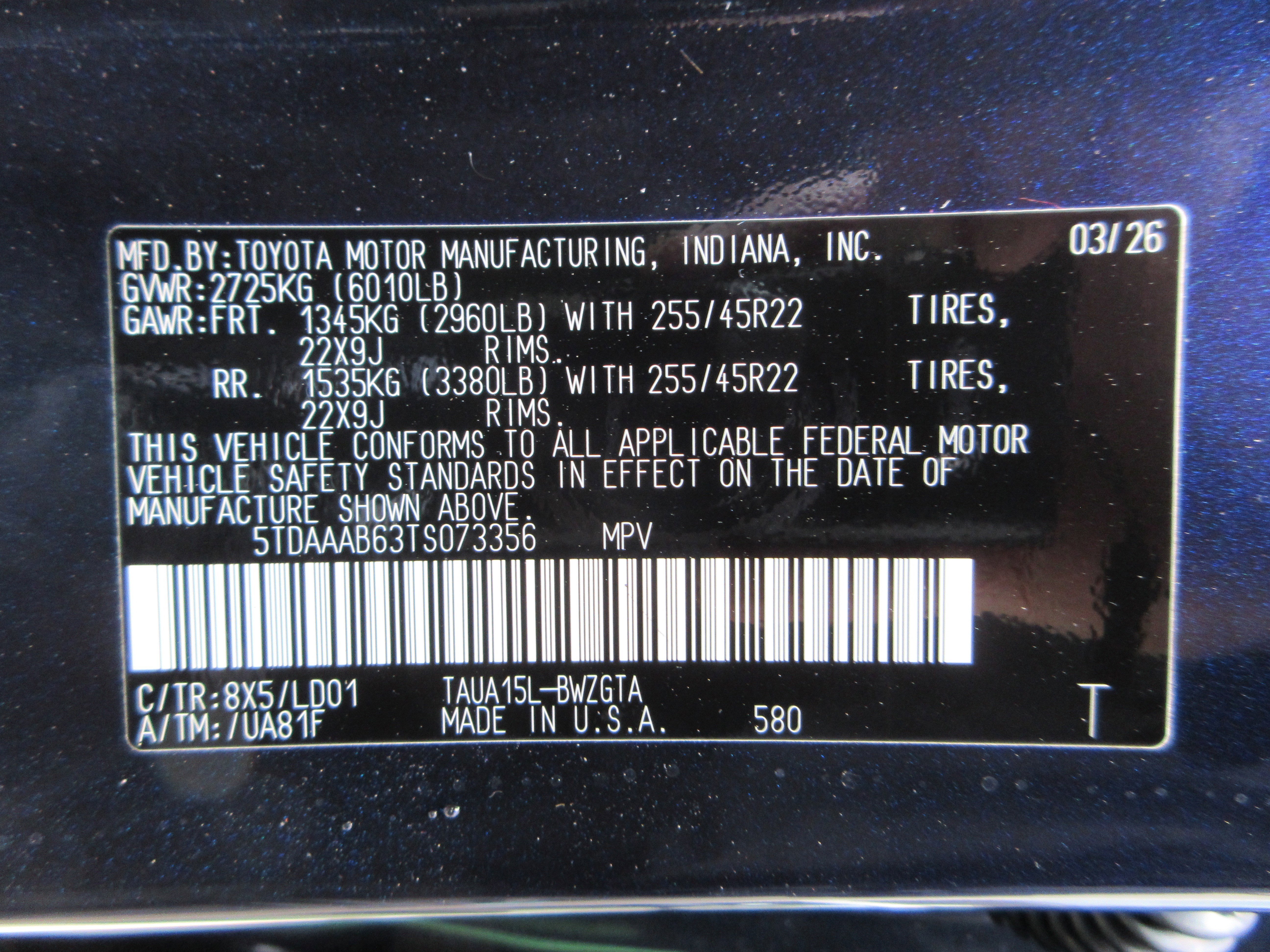New 2026 Nightfall Mica Lexus LUXURY AWD image 60