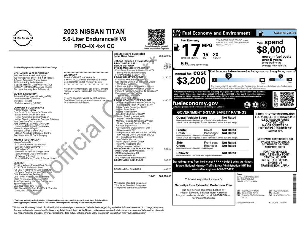 Certified Used 2023 Blue Nissan PRO-4X image 10