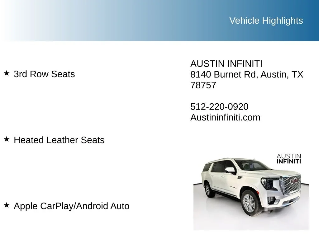 Used 2021 White Frost GMC Denali image 9