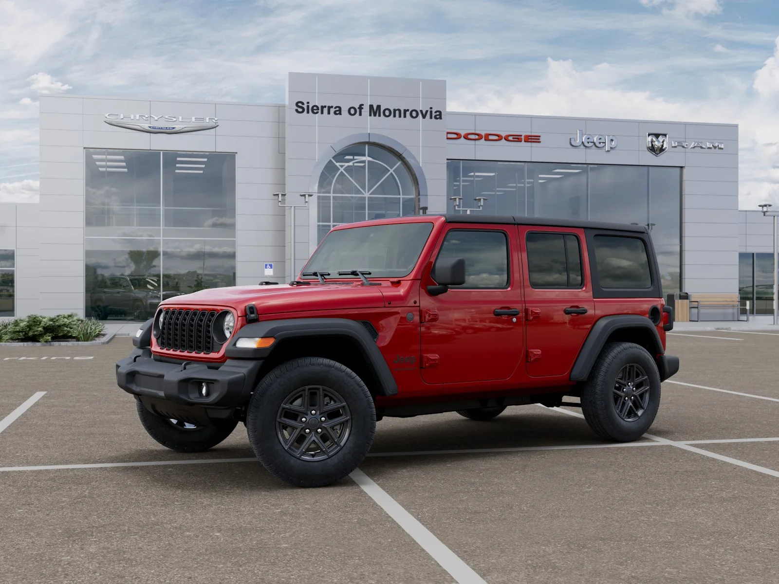 New 2026 Firecracker Red Clear-Coat Exterior Paint Jeep Sport S image 28