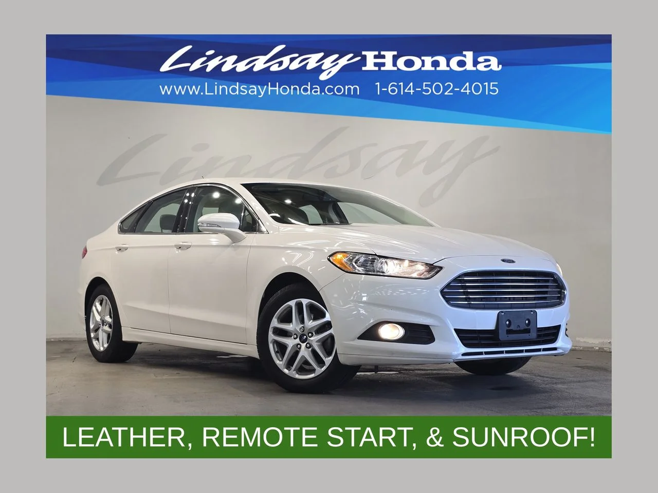 Used 2014 White Platinum Clearcoat Metallic Ford SE image 1