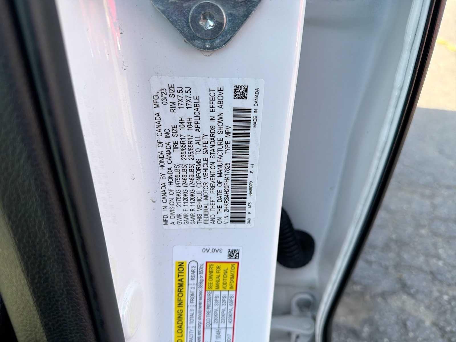 Certified Used 2023 Platinum White Pearl Honda LX image 33